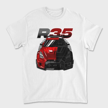 GTR R35 Liberty Walk Silhouette, Unisex Men's T-Shirt