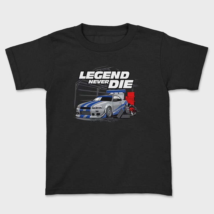 Legend Never Die, Kids' T-Shirt