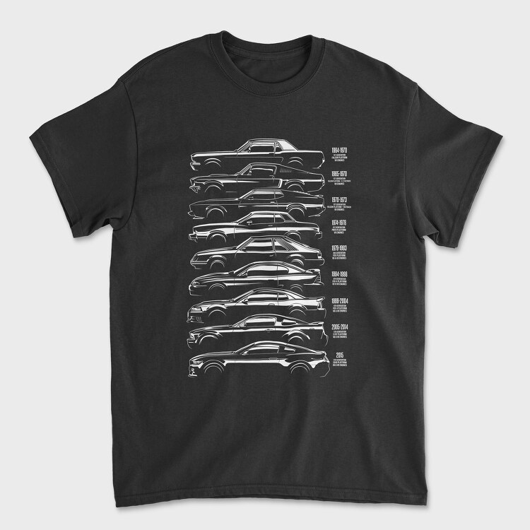 Mustang History Silhouette, Унисекс Мъжка Тениска