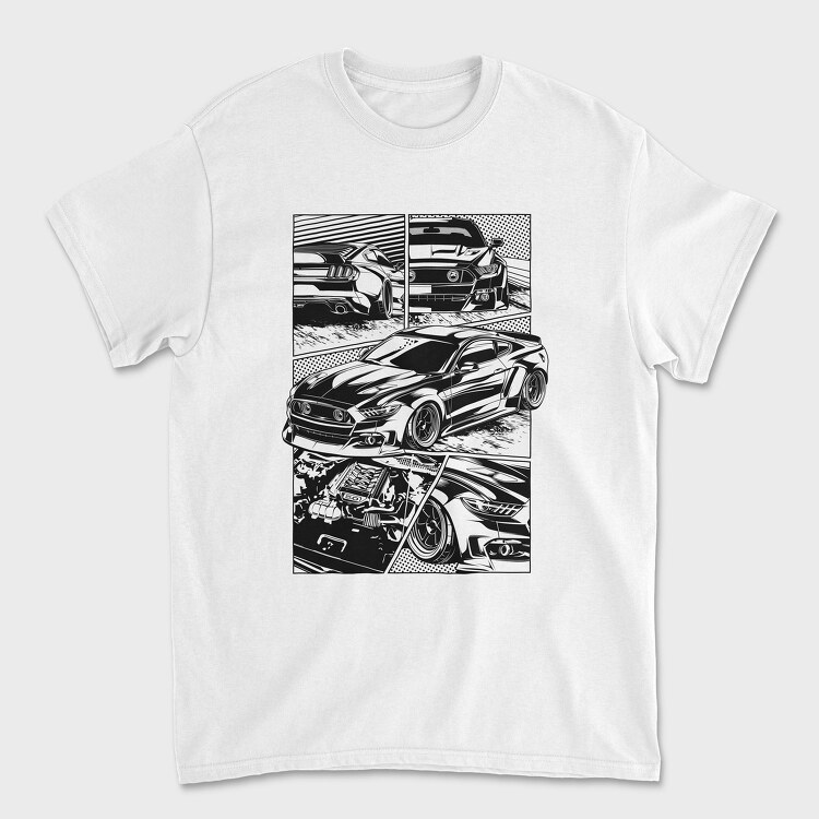 PANEL MUSTANG, Unisex Men's T-Shirt