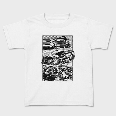 PANEL MUSTANG, Kids' T-Shirt
