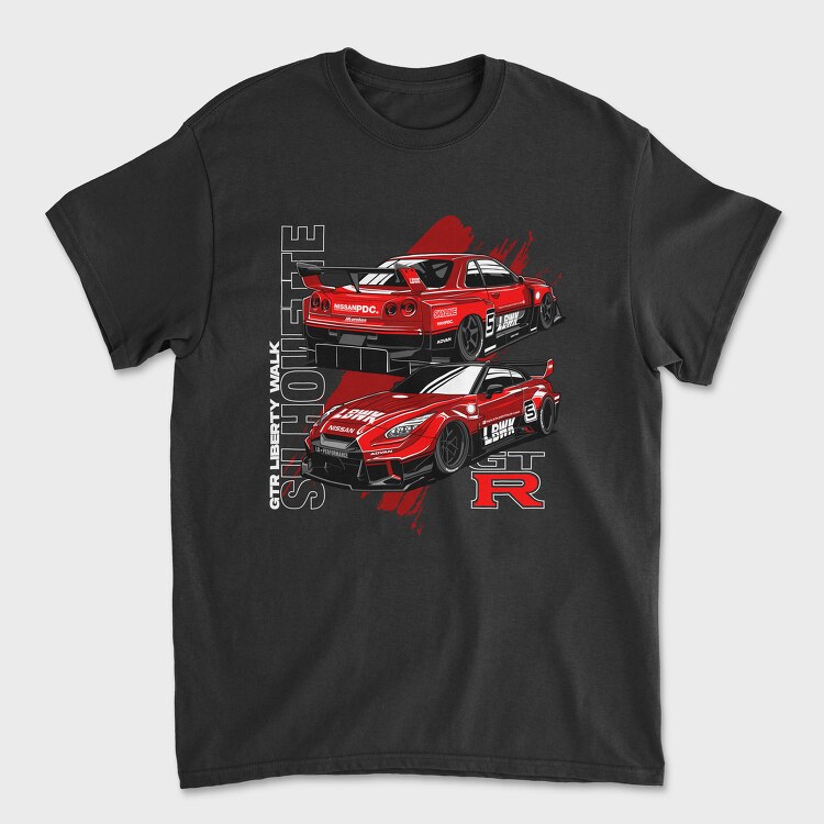 Silhouette GTR, Unisex Men's T-Shirt