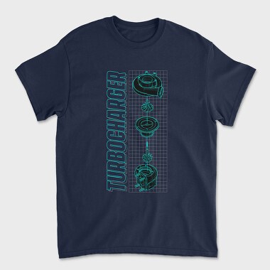 Unisex Men's T-Shirt, Turbocharger