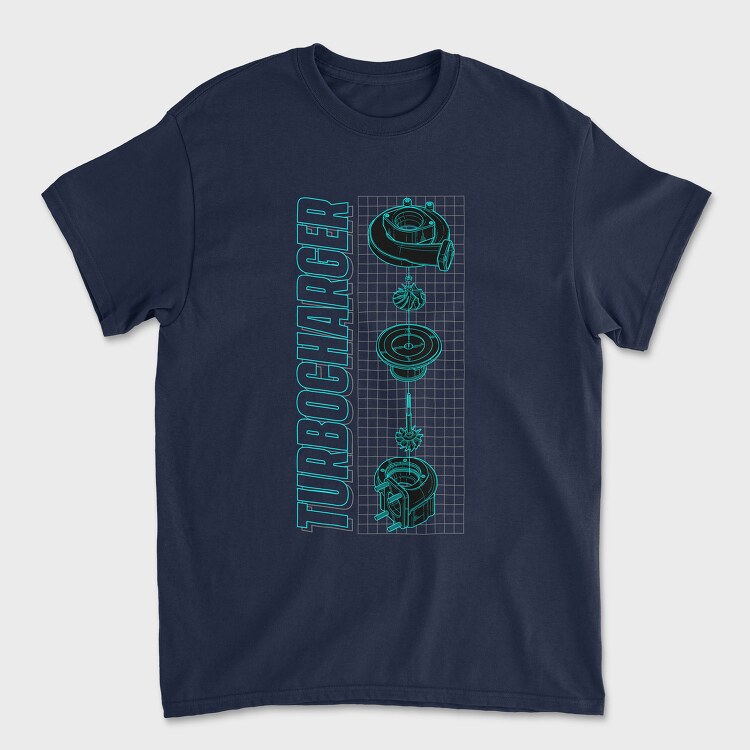 Turbocharger, Унисекс Мъжка Тениска
