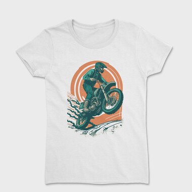 Biker Jumping Motocross Motorcycle, Women's T-Shirt