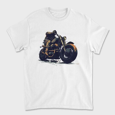 Classic Motorcycle Rider, Unisex Men's T-Shirt