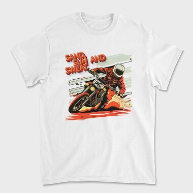 Motocross MotorcycleArt 80S, Unisex Men's T-Shirt