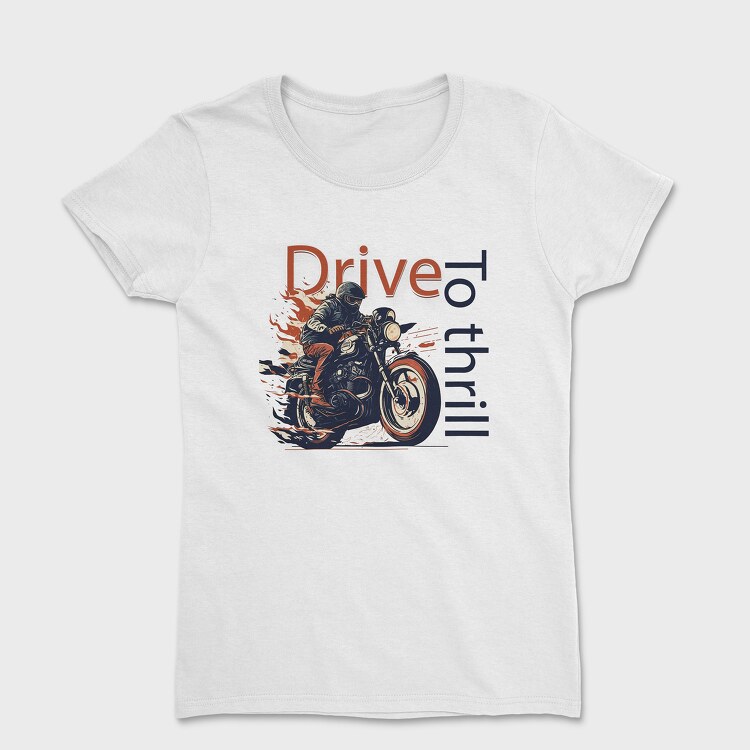 MotorcycleArt RetroStyle, Дамска Тениска