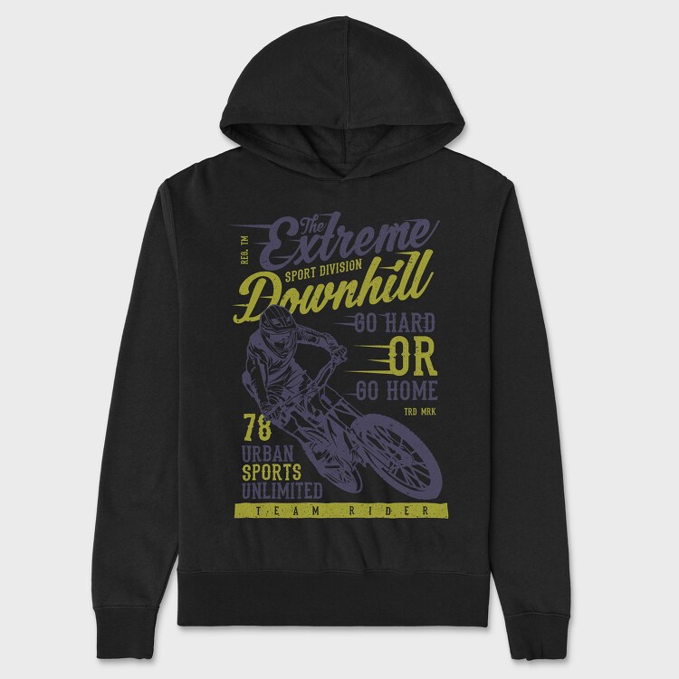 The Extreme Downhill, Unisex Men's Hoodie