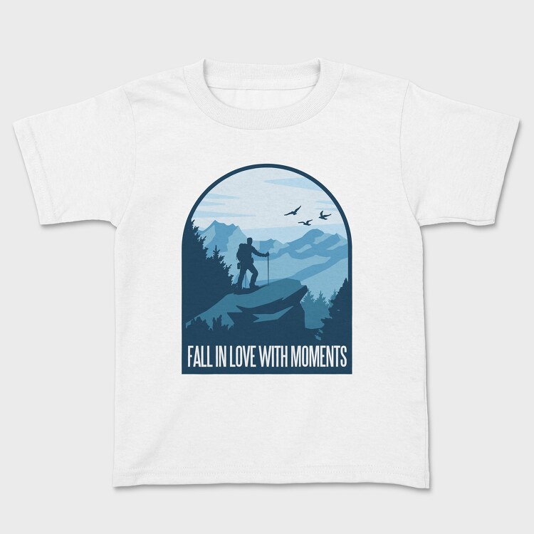 Fall In Love With Moments, Kids' T-Shirt