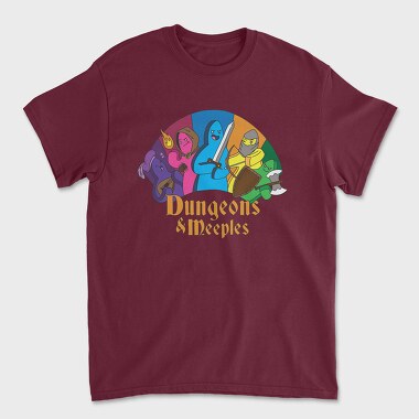 Dungeons Meeples, Unisex Men's T-Shirt