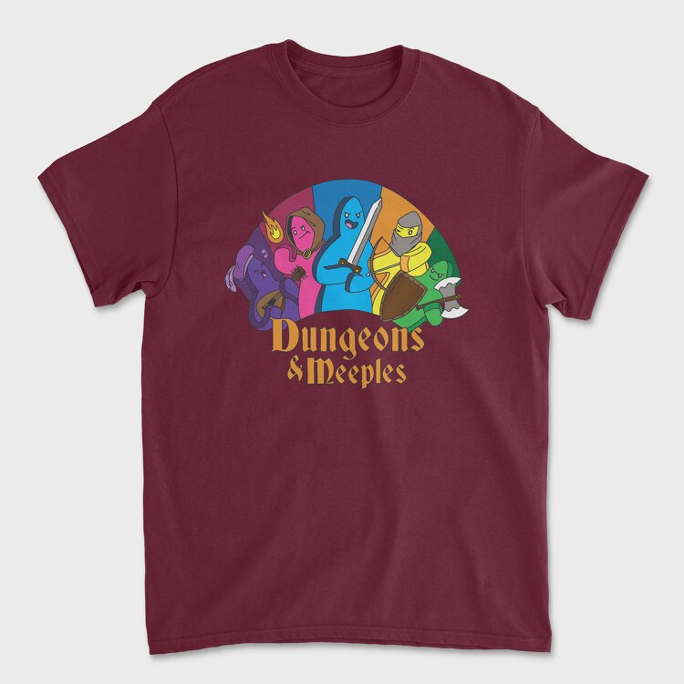 Dungeons Meeples, Unisex Men's T-Shirt