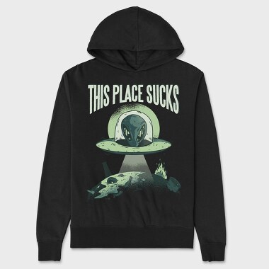 This Place Sucks, Unisex Men's Hoodie