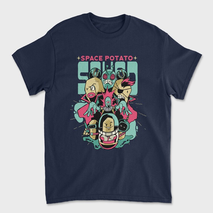 Space Potato Squad, Unisex Men's T-Shirt