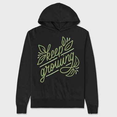Keep Growing, Unisex Men's Hoodie