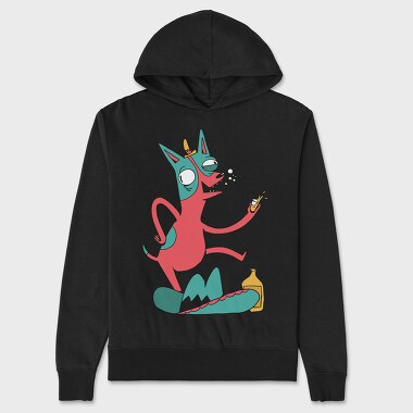 Drunk Chihuahua, Unisex Men's Hoodie