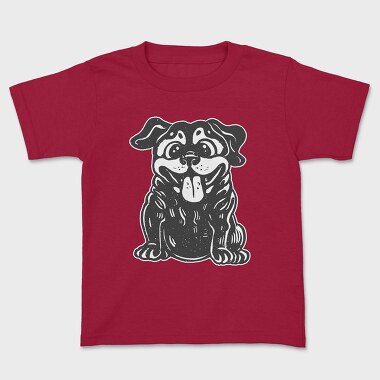 Funny Blackdog, Kids' T-Shirt
