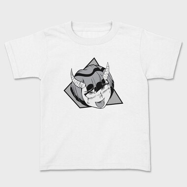 Demon Girl Face, Kids' T-Shirt