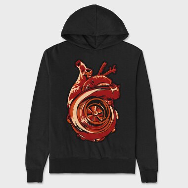 TURBO HEARTS, Unisex Men's Hoodie