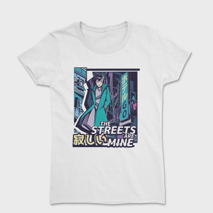 Anime Vaporwave Streets Are Mine, Дамска Тениска