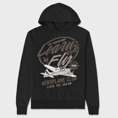 Learn To Fly, Unisex Men's Hoodie