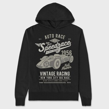 Vintage Speedrace, Unisex Men's Hoodie