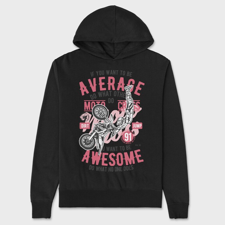 Awesome Motocross, Unisex Men's Hoodie