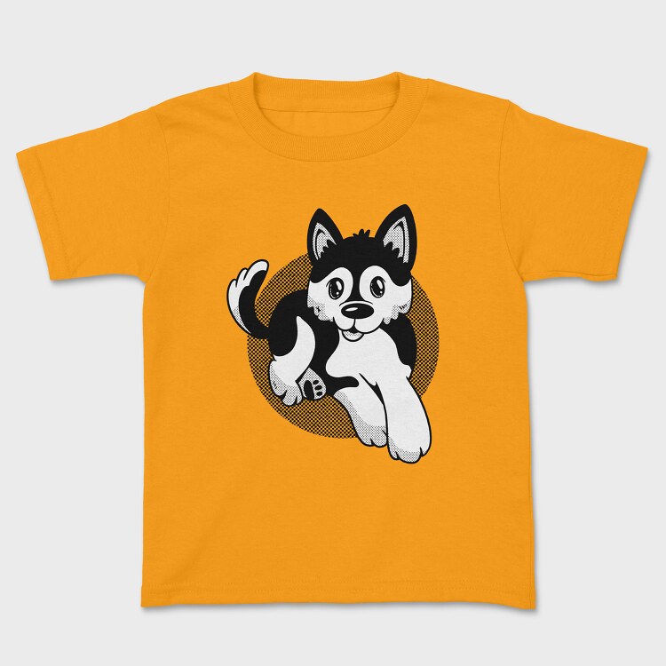 Pomsky Dog, Kids' T-Shirt