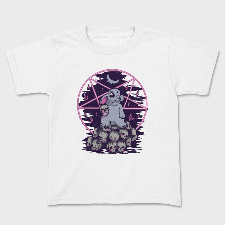 Pentagram Bunny, Kids' T-Shirt