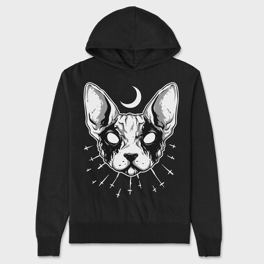 Black Metal Cat, Unisex Men's Hoodie