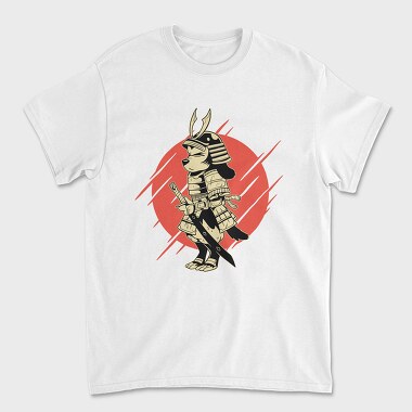 Samurai Dog, Unisex Men's T-Shirt