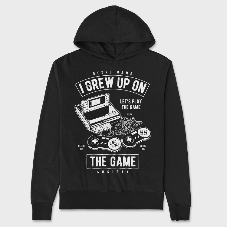 Grew Up On The Game, Unisex Men's Hoodie