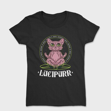 Women's T-Shirt, Cute Cat Satan