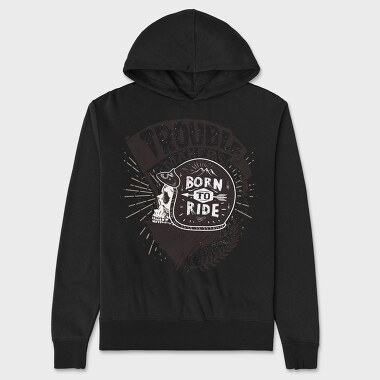 Born to ride, Unisex Men's Hoodie