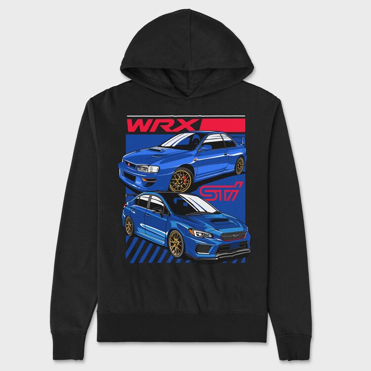 WRX STI 2, Unisex Men's Hoodie