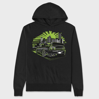 Godzilla GT-R R32, Unisex Men's Hoodie