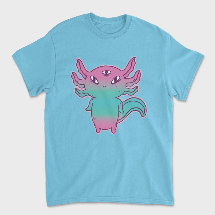 Cute Axolotl Pastel Goth, Unisex Men's T-Shirt