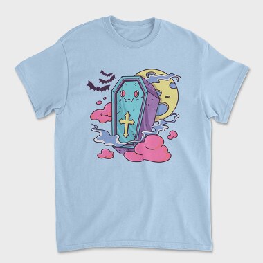 Unisex Men's T-Shirt, Coffin Pastel Goth