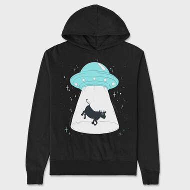 Cow Ufo, Unisex Men's Hoodie
