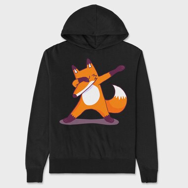 Dab Animal Comics Fox, Unisex Men's Hoodie
