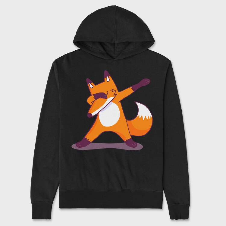 Dab Animal Comics Fox, Unisex Men's Hoodie