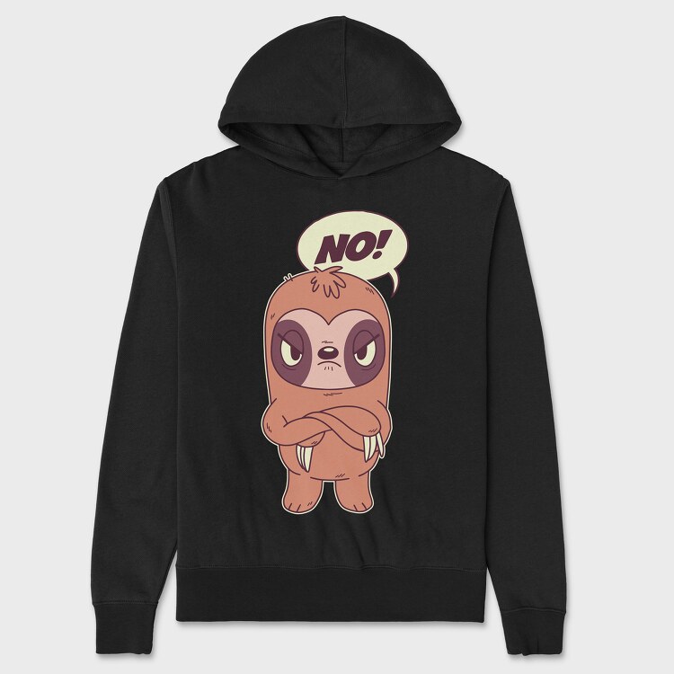No Sloth, Unisex Men's Hoodie