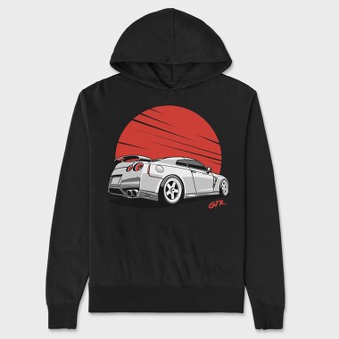 Gt-R Red Sun, Unisex Men's Hoodie