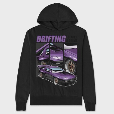 Drifting Is Not a Crime, Unisex Men's Hoodie
