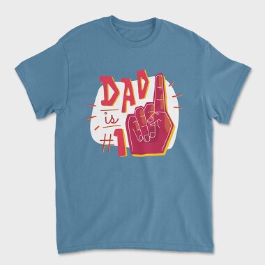 Dad Is No 1, Unisex Men's T-Shirt