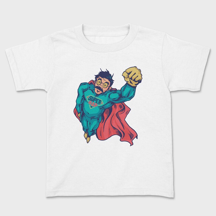 Superdad Hero, Kids' T-Shirt