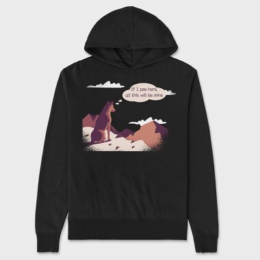 If I Pee Here Dog, Unisex Men's Hoodie