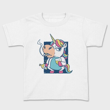 Bad Habits Unicorn, Kids' T-Shirt