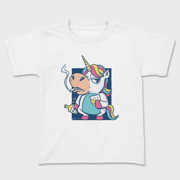 Bad Habits Unicorn, Kids' T-Shirt