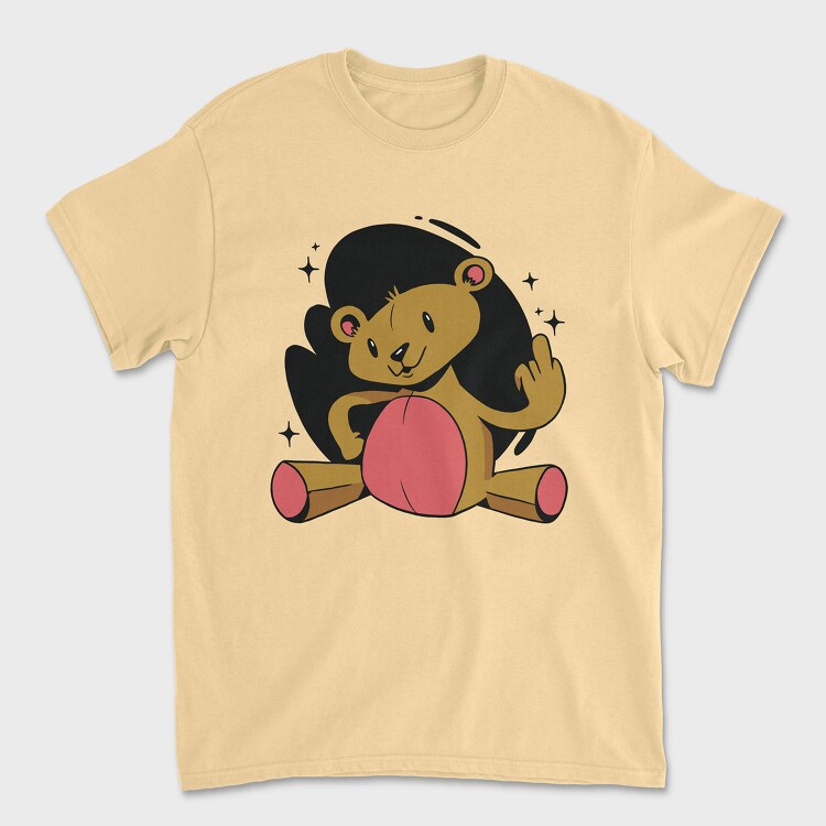 Rude Teddy Bear, Унисекс Мъжка Тениска